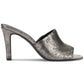 Sandália feminina DKNY Bronx Slip On Mule Cinza Tamanho 7,5