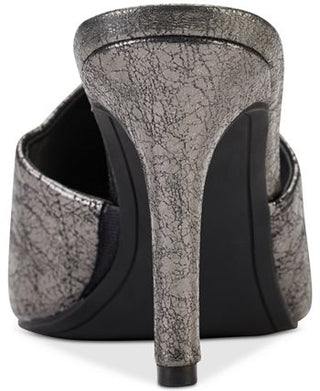 Sandália feminina DKNY Bronx Slip On Mule Cinza Tamanho 7,5