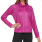 Moletom feminino DKNY Honeycomb Mesh com gola funil, rosa, tamanho extragrande