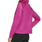 Moletom feminino DKNY Honeycomb Mesh com gola funil, rosa, tamanho extragrande