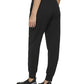 Calça jogger feminina DKNY com strass, preta, tamanho médio
