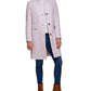 Casaco DKNY Feminino Boucle Walker com abotoamento simples, roxo, tamanho médio