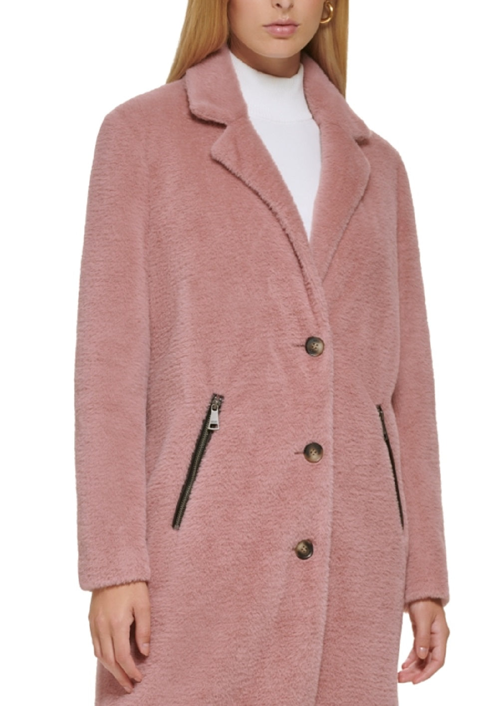 Casaco DKNY Walker Feminino Rosa Tamanho X-S