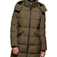 Casaco com capuz feminino DKNY, verde, tamanho pequeno