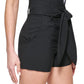 Shorts DKNY Feminino Cintura Amarrada Preto Tamanho 6