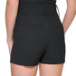 Shorts DKNY Feminino com Cintura Amarrada, Preto, Tamanho 4