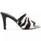 Sandálias DKNY Bronx com salto agulha e salto agulha, tamanho 9,5, pretas