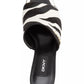 Sandálias DKNY Bronx com salto agulha e salto agulha, tamanho 9,5, pretas