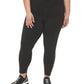 Leggings femininas DKNY de cintura alta 7/8 pretas, tamanho 3X