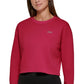 Suéter curto feminino DKNY vermelho tamanho médio