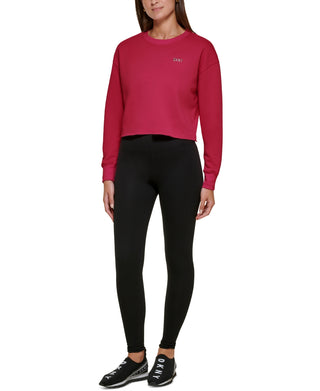 Suéter curto feminino DKNY vermelho tamanho médio