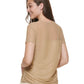 Blusa de malha feminina DKNY amarela tamanho grande