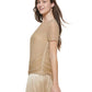 Blusa de malha feminina DKNY amarela tamanho grande