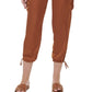 Calça cargo feminina DKNY marrom tamanho 10