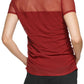 Blusa de malha transparente DKNY feminina, roxa