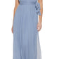 Vestido Halter Embelezado Feminino DKNY Azul Tamanho 4