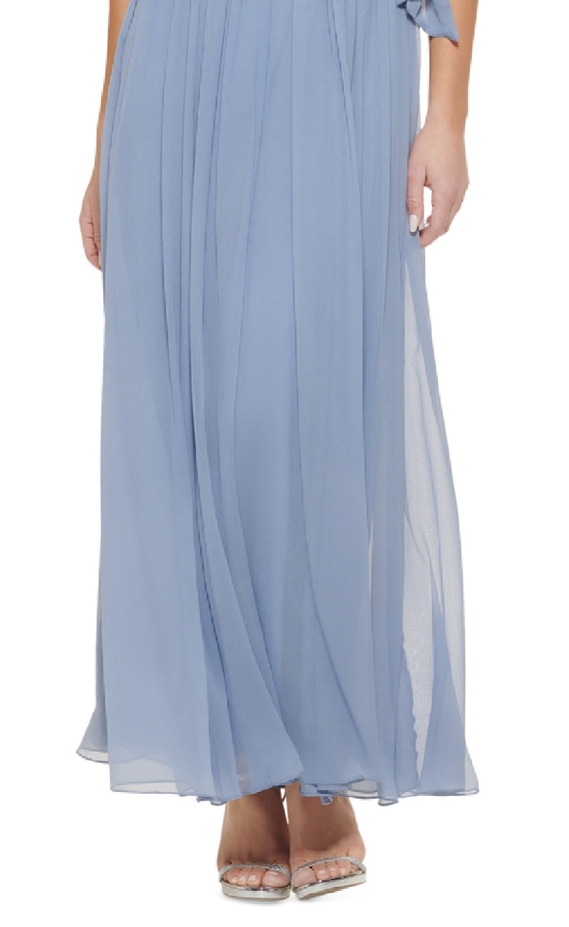 Vestido Halter Embelezado Feminino DKNY Azul Tamanho 4