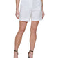 Shorts DKNY Seersucker Feminino Branco Tamanho 16