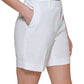 Shorts DKNY Seersucker Feminino Branco Tamanho 16