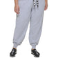 Calça de moletom feminina DKNY com cordão e logotipo, cinza, tamanho 2X
