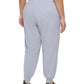 Calça de moletom feminina DKNY com cordão e logotipo, cinza, tamanho 1X