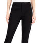 Calças femininas DKNY Luxe Straight Leg Pretas Tamanho 2