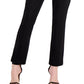 Calças femininas DKNY Luxe Straight Leg Pretas Tamanho 2
