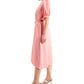 Vestido Donna Karan Feminino de Cetim Alto e Baixo, Rosa, Tamanho 10