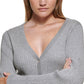 Cardigan curto feminino DKNY cinza tamanho XS