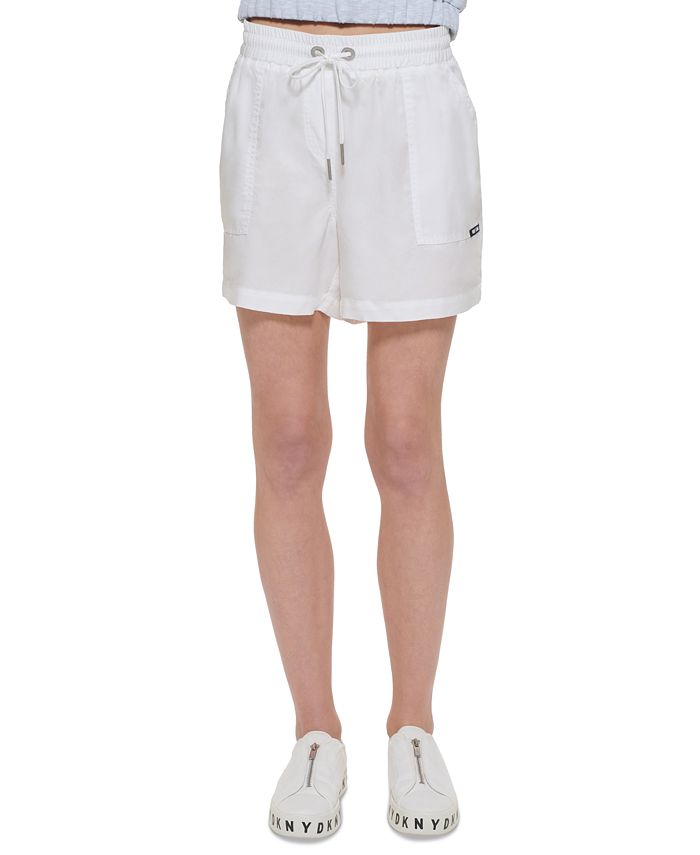 Shorts DKNY Feminino Branco Tamanho Grande