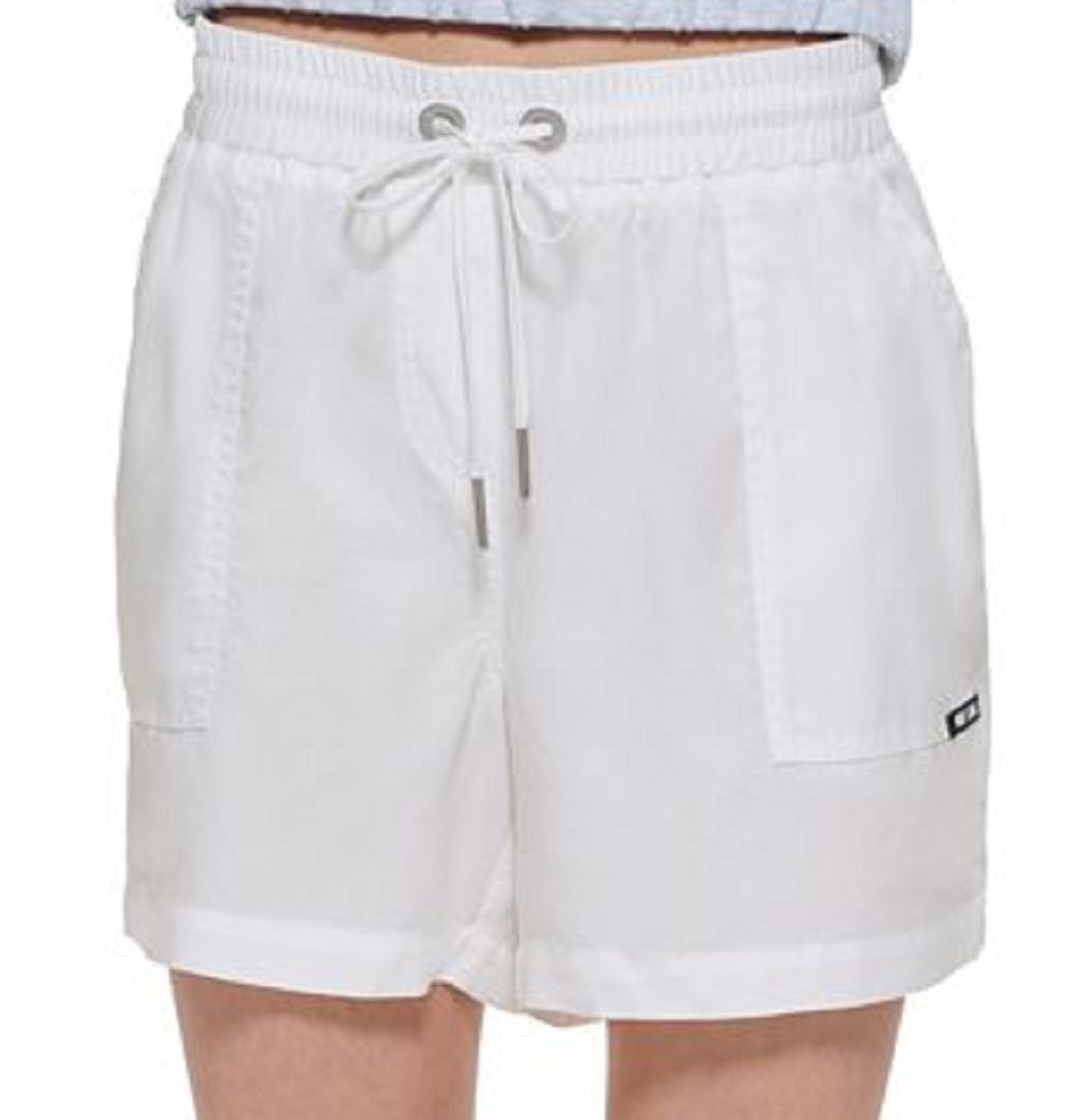 Shorts DKNY Feminino Branco Tamanho Grande