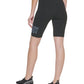 Shorts de ciclismo feminino DKNY de cintura alta, preto, tamanho extragrande