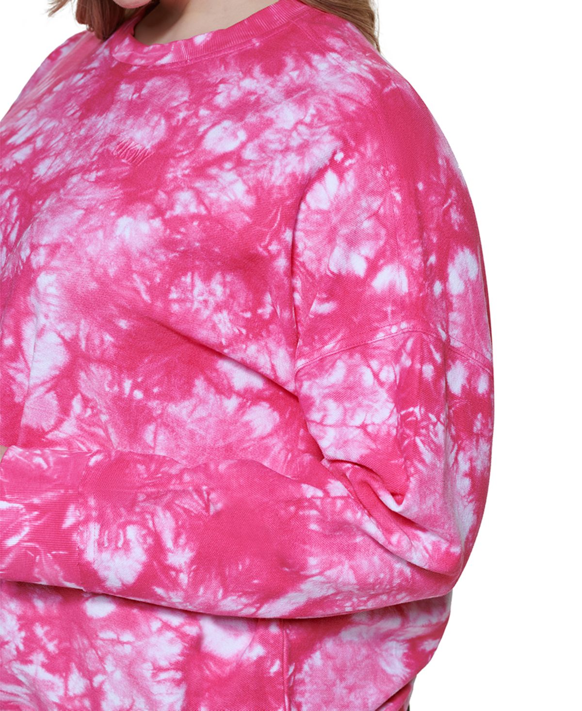 Moletom felpudo plus size feminino DKNY rosa tamanho 3X