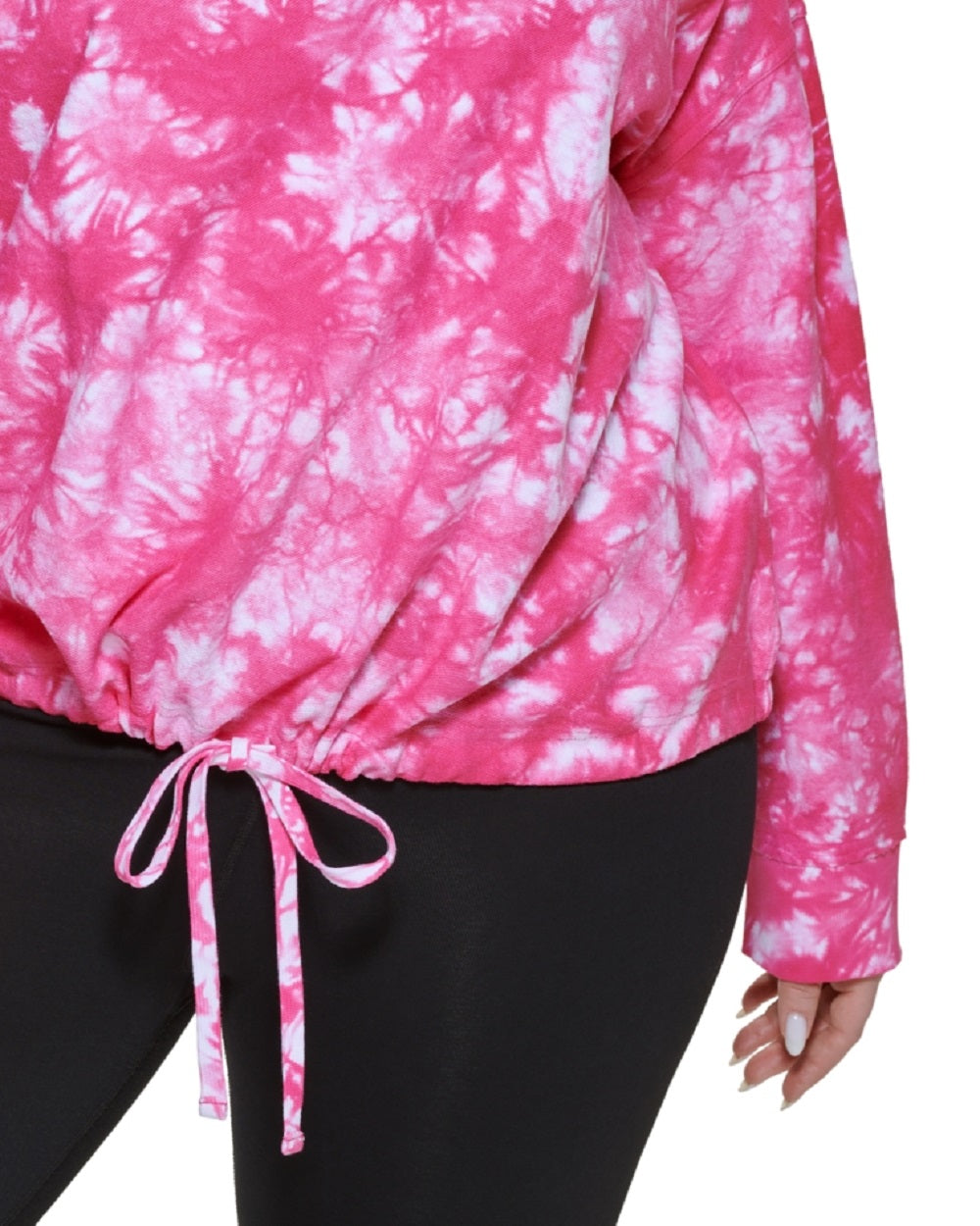 Moletom felpudo plus size feminino DKNY rosa tamanho 3X