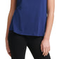 Camiseta feminina DKNY Sport Logo Azul Tamanho X-G