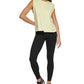 Camiseta regata feminina DKNY Cotton Muscle, amarela, tamanho grande