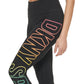 Leggings DKNY Pride Logo 7/8 Femininas Pretas Tamanho P