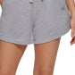 Shorts relaxados DKNY Terry Cloth feminino cinza tamanho X-G