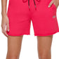 Shorts DKNY com logotipo metálico feminino rosa tamanho grande
