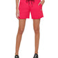 Shorts DKNY com logotipo metálico feminino rosa tamanho pequeno