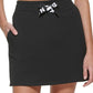 Saia com logotipo DKNY feminina, preta, tamanho pequeno