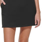 Saia com logotipo DKNY feminina, preta, tamanho pequeno