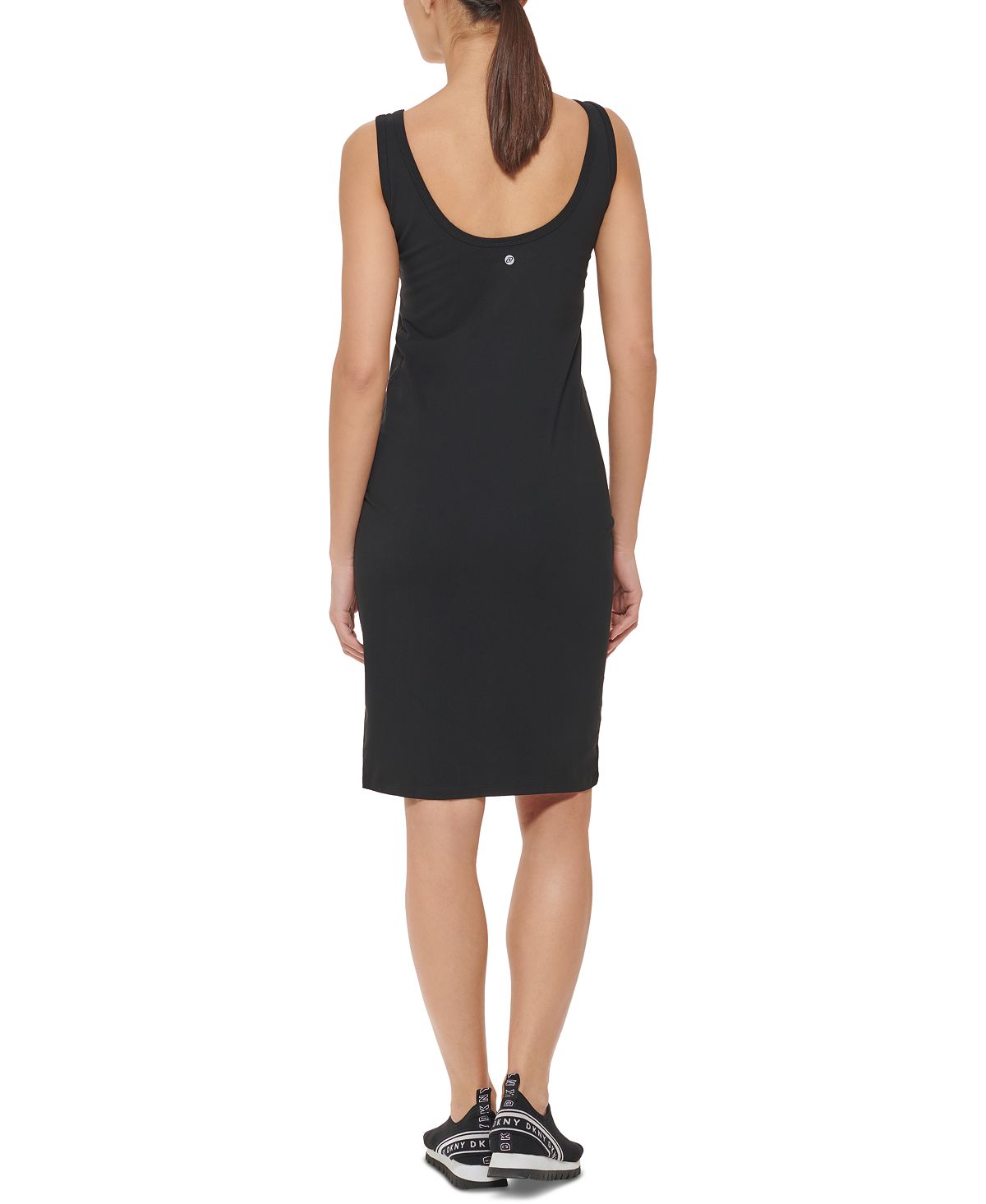 Vestido regata feminino DKNY Pride Logo, preto, tamanho extragrande
