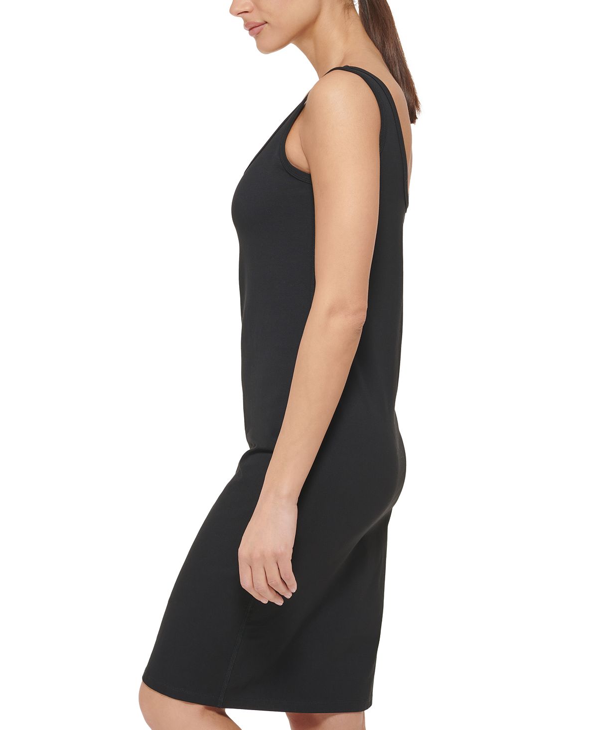 Vestido regata feminino DKNY Pride Logo, preto, tamanho extragrande