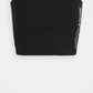 Top tubinho feminino DKNY Exploded Sport Outline Logo, preto, tamanho grande