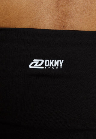 Top tubinho feminino DKNY Exploded Sport Outline Logo, preto, tamanho grande