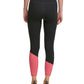 Leggings femininas DKNY de cintura alta com blocos de cores 7/8, rosa, tamanho extragrande