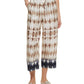 Calça cropped tie-dye feminina DKNY marrom tamanho médio