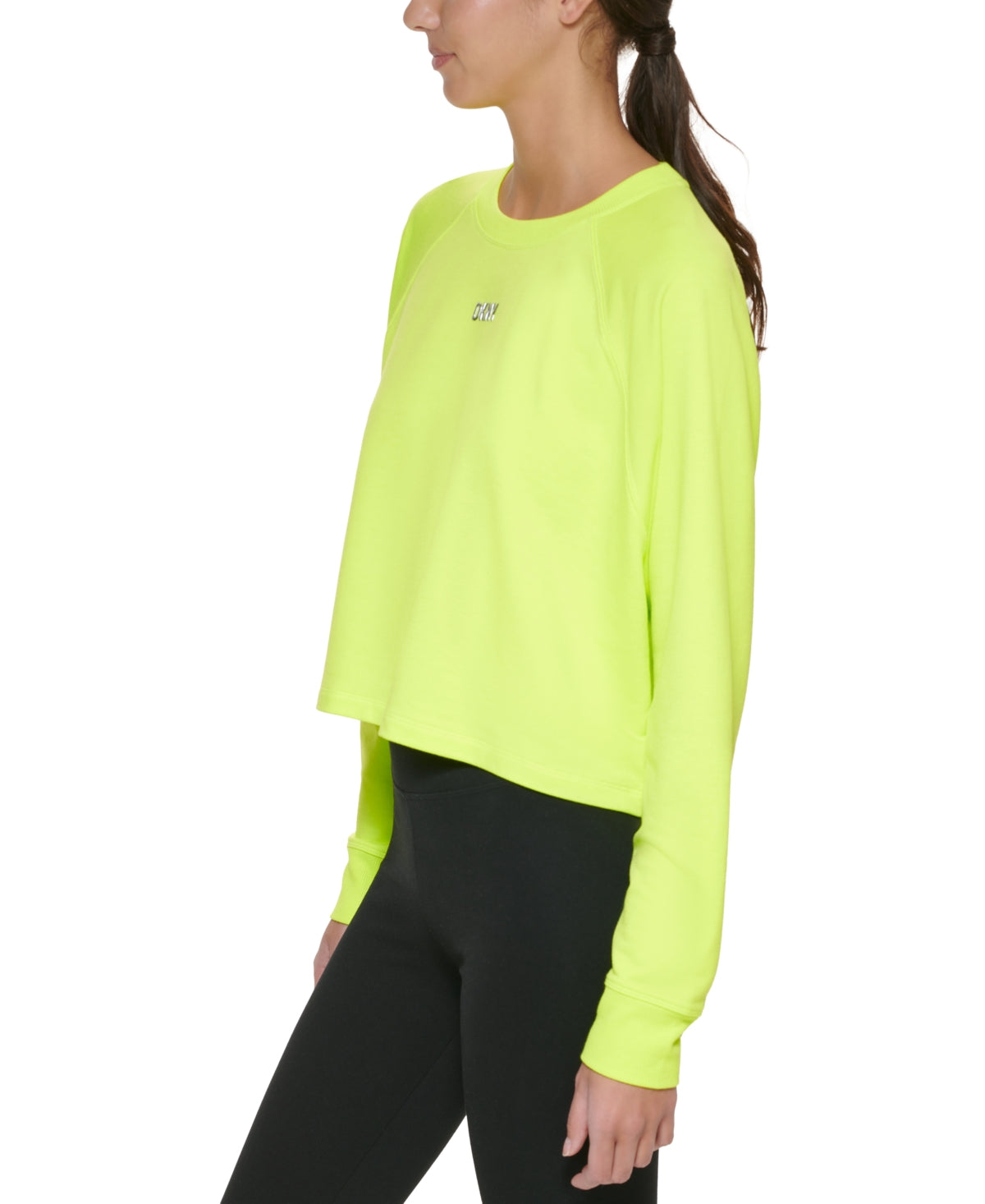 DKNY Suéter leve supermacio feminino amarelo tamanho pequeno