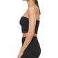 Top tubinho canelado feminino DKNY, preto, tamanho médio